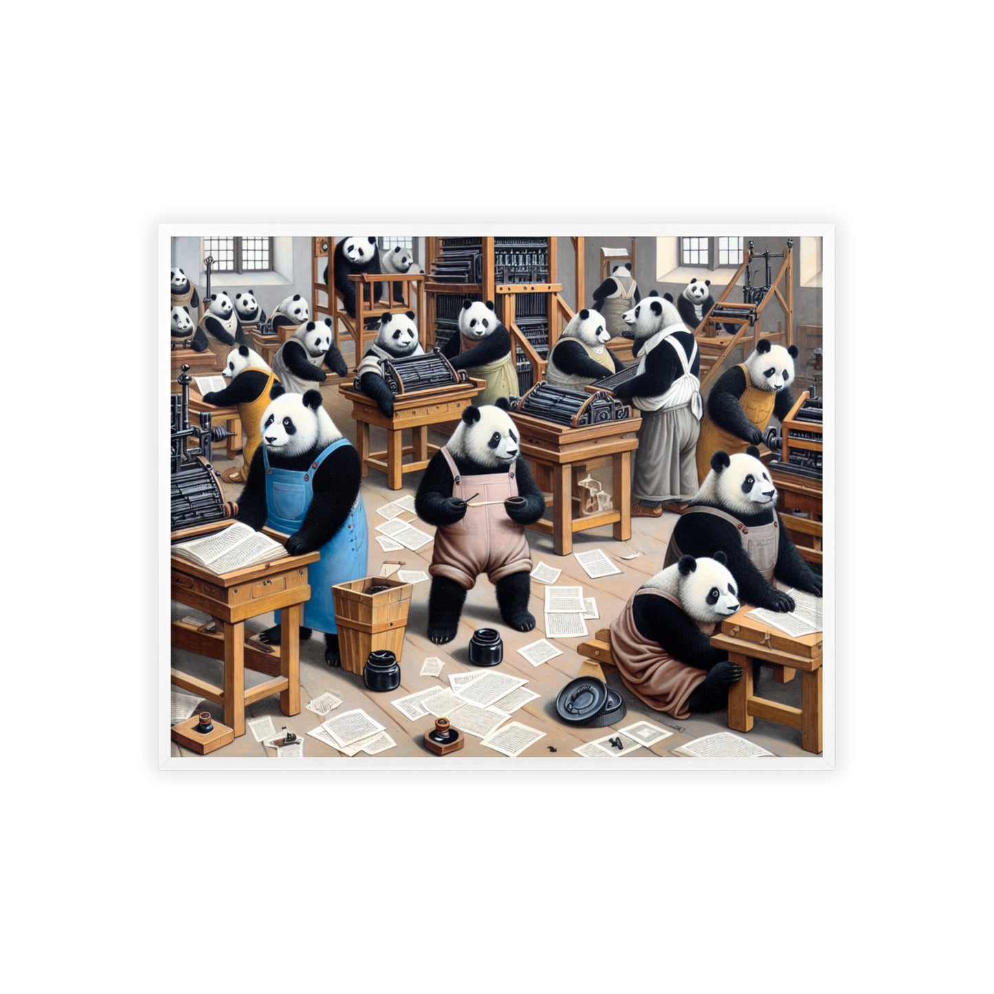 Framed Printing Pandamonium Poster