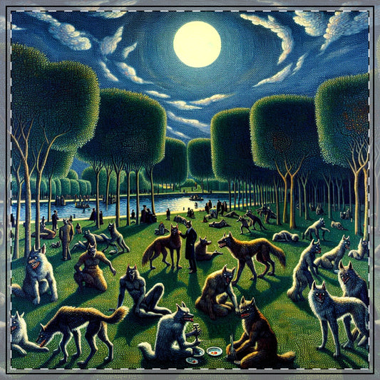 Werewolves at the Waterfront Tablecloth