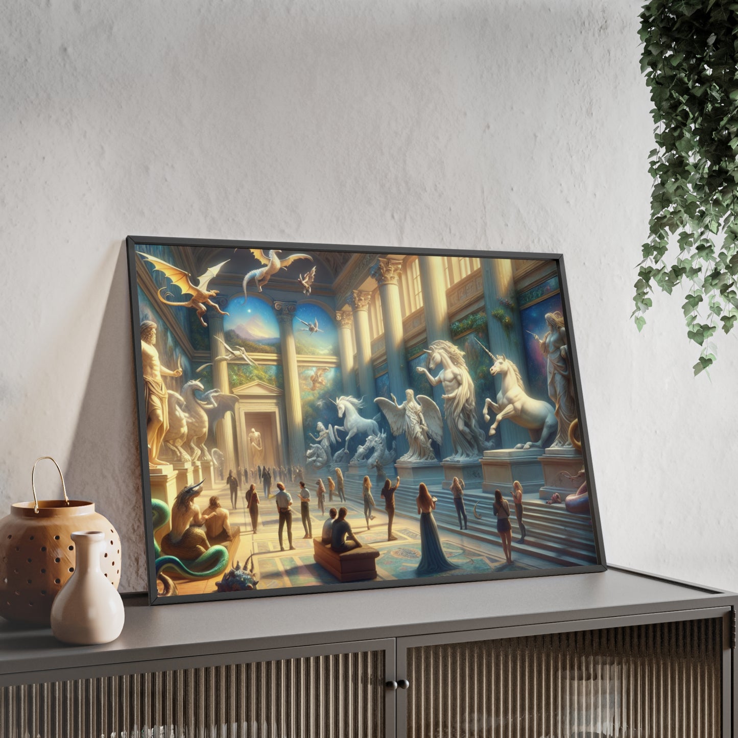 Framed Atlantis Atrium Poster