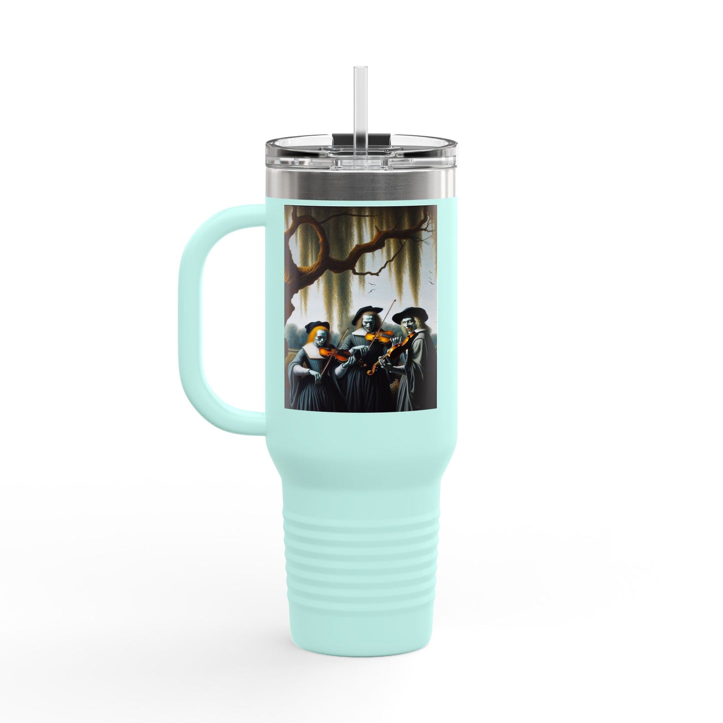 Vermeer's Vampire Violinists Insulated Travel Mug, 40oz