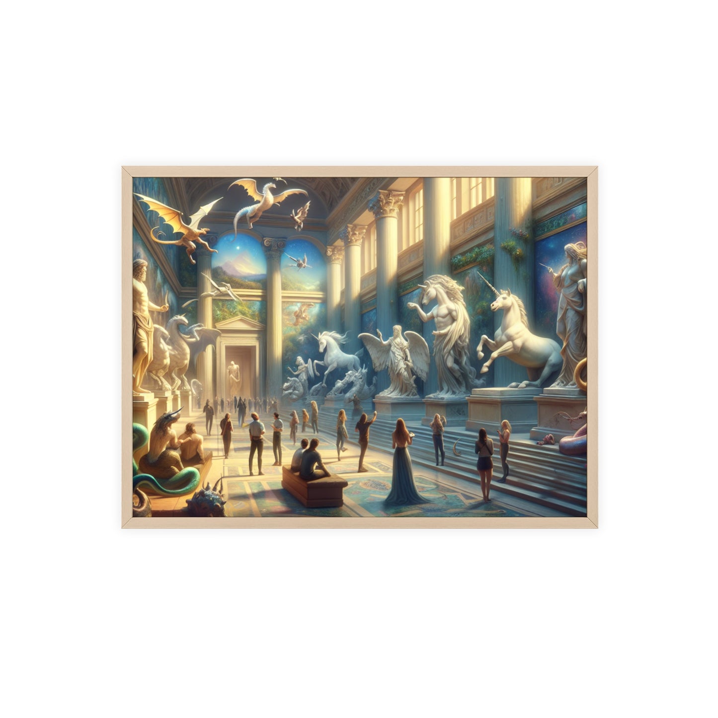 Framed Atlantis Atrium Poster