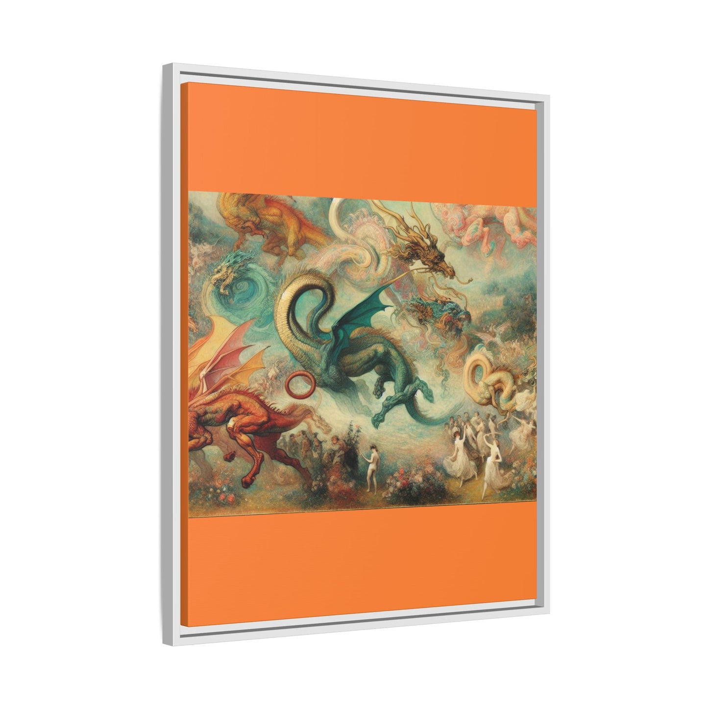 Degas Dreams of Dragons Canvas, Framed (Multi-color)