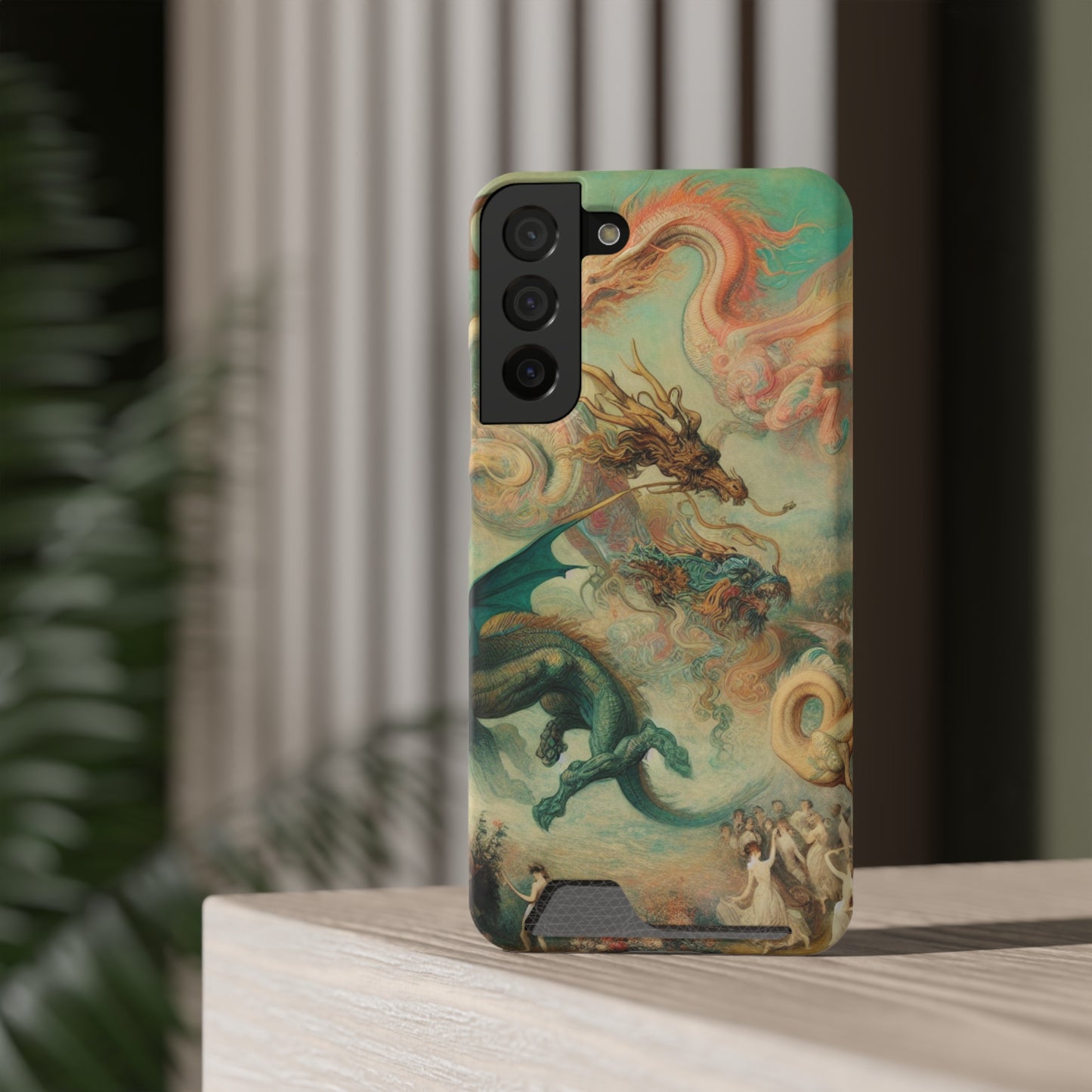 Degas Dreams of Dragons Phone Case with Card Holder - GALAXY