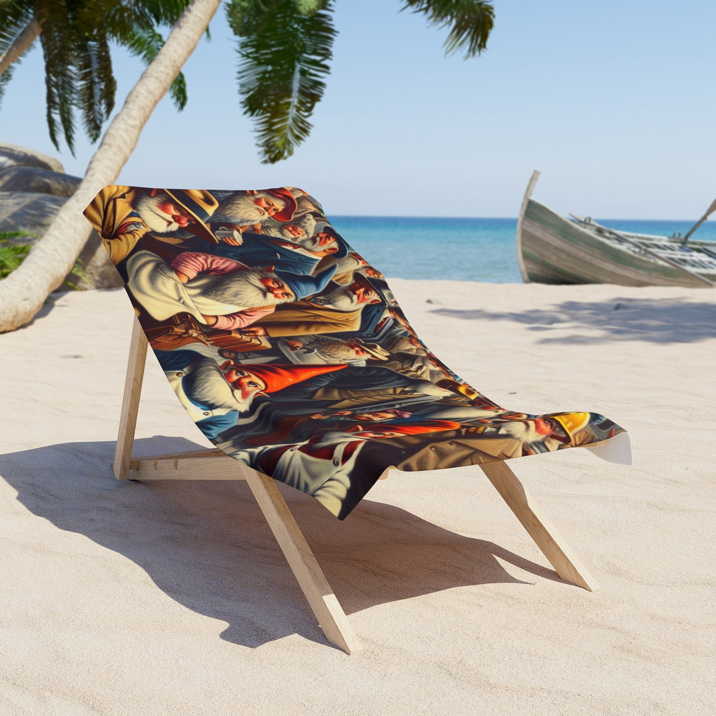 The Gnome-mute Home Beach Towel