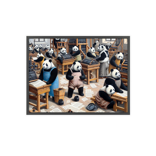 Framed Printing Pandamonium Poster