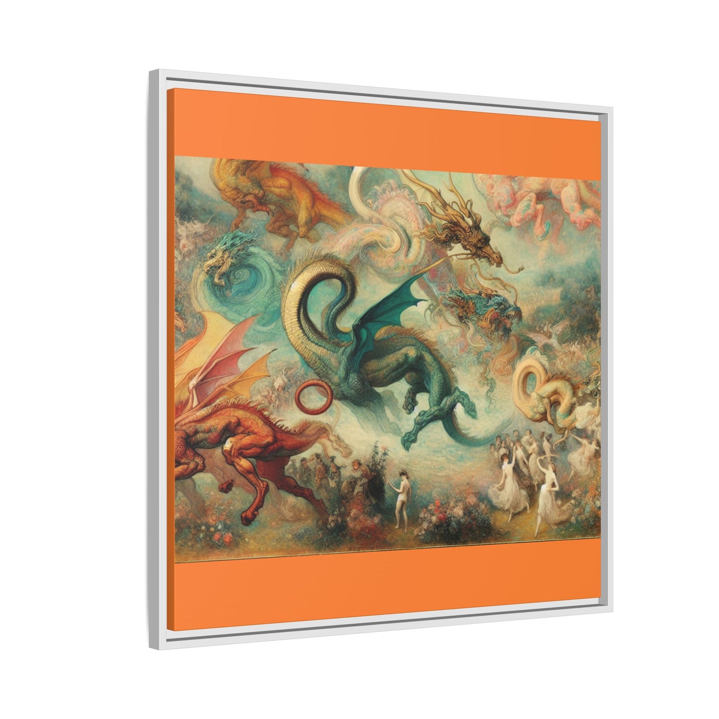 Degas Dreams of Dragons Canvas, Framed (Multi-color)