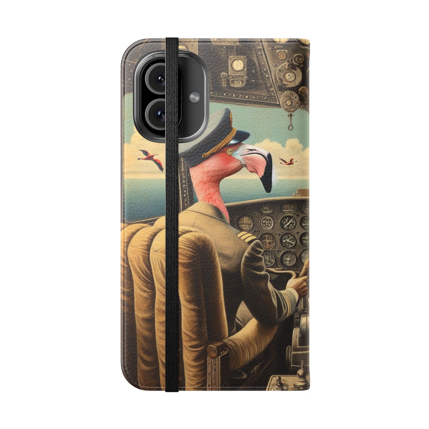 Flamingo Flight Deck Flip Case - iPhone/Galaxy
