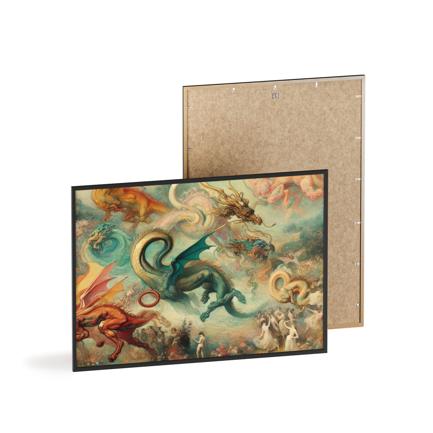 Framed Degas Dreams of Dragons Poster