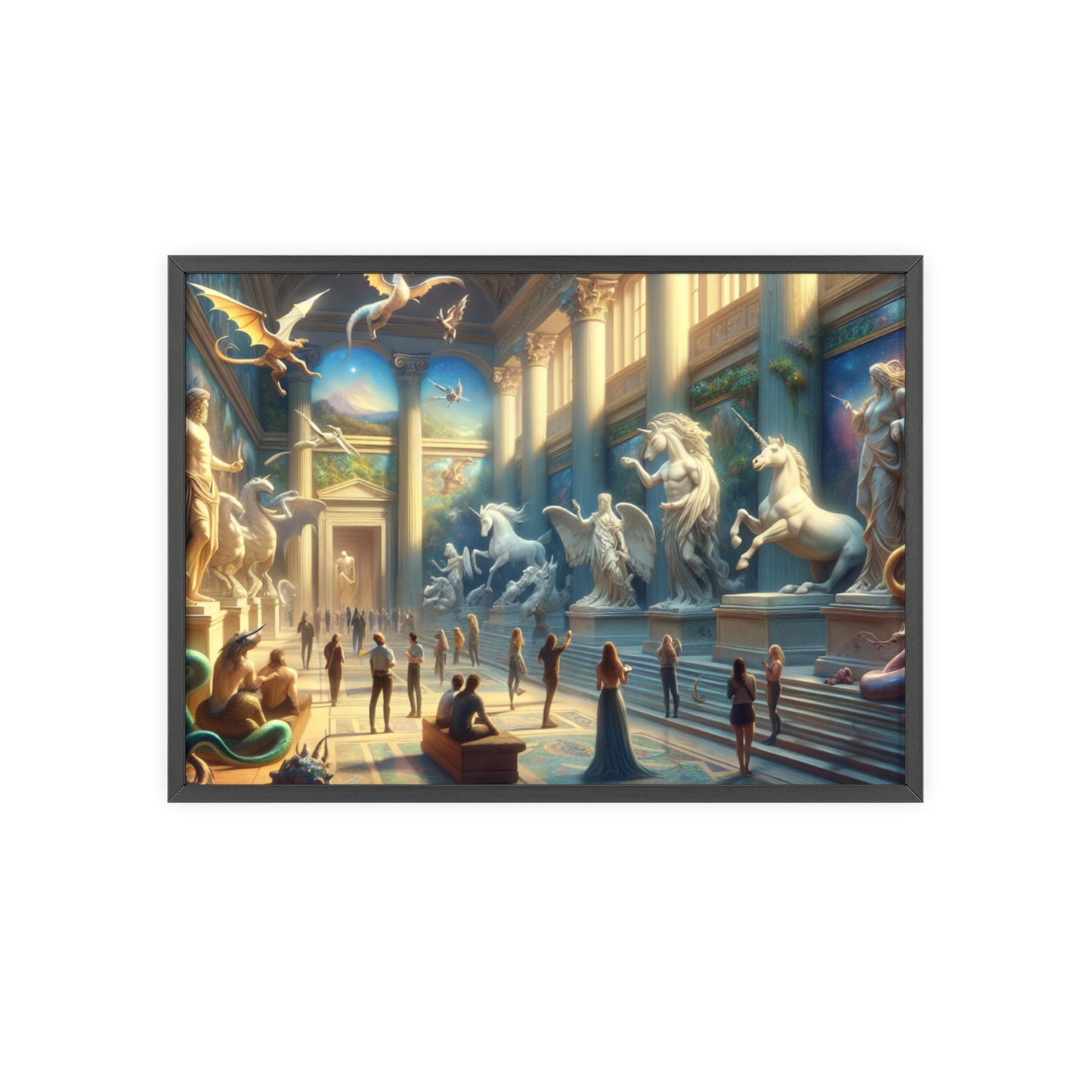 Framed Atlantis Atrium Poster