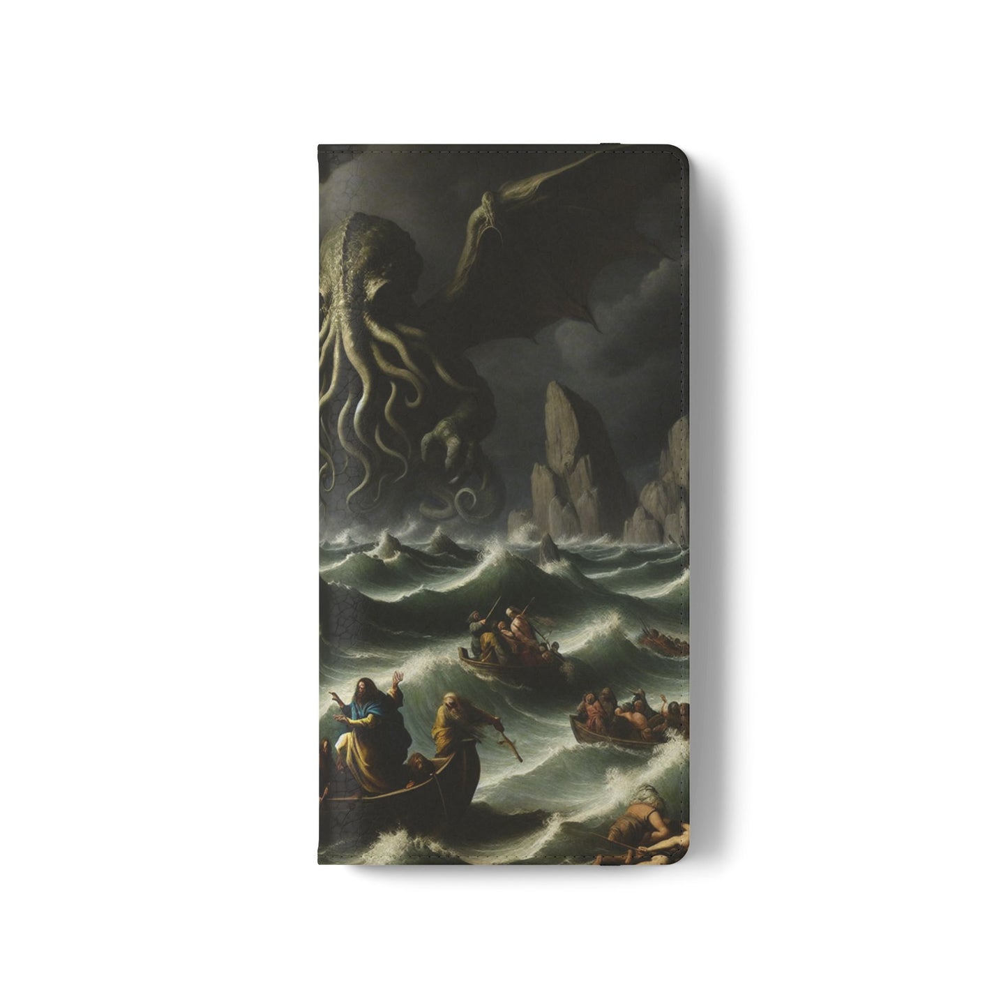 Cthulhu in the Storm Flip Cases for iPhones