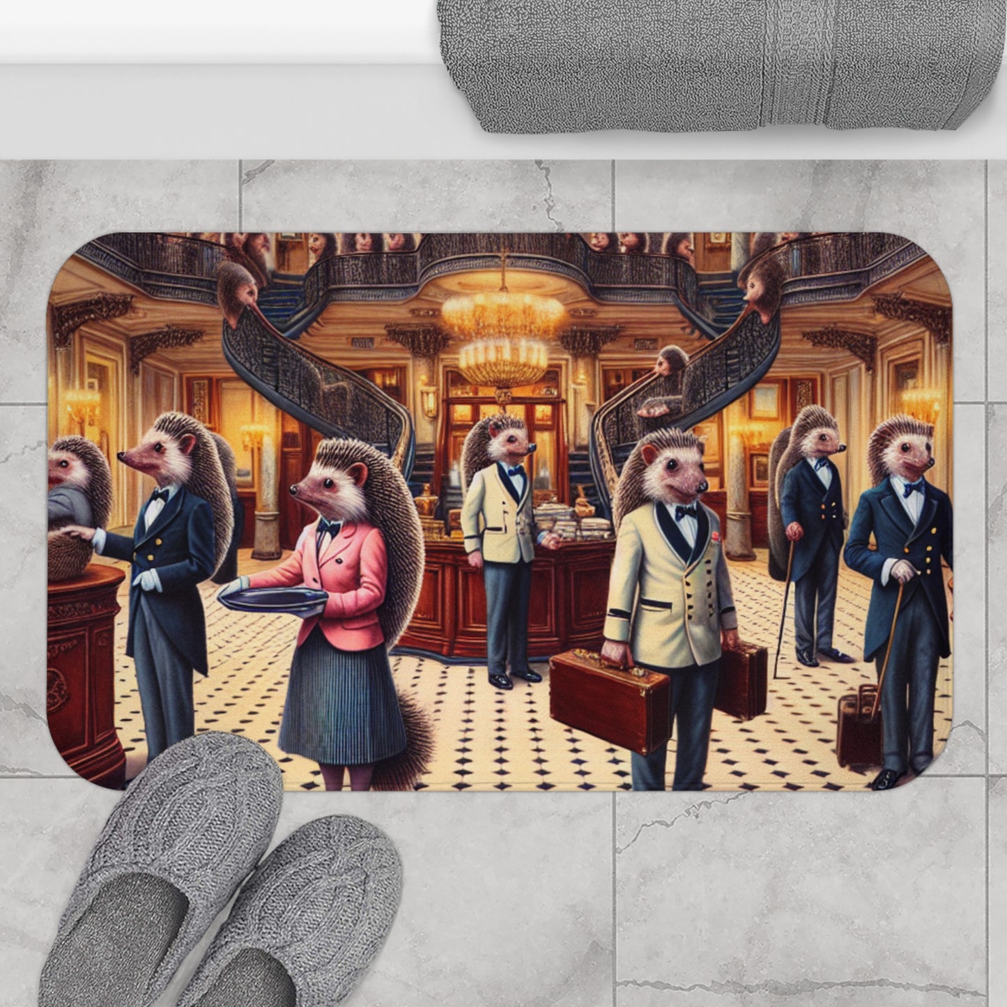 Hedgehog Hotel Bath Mat