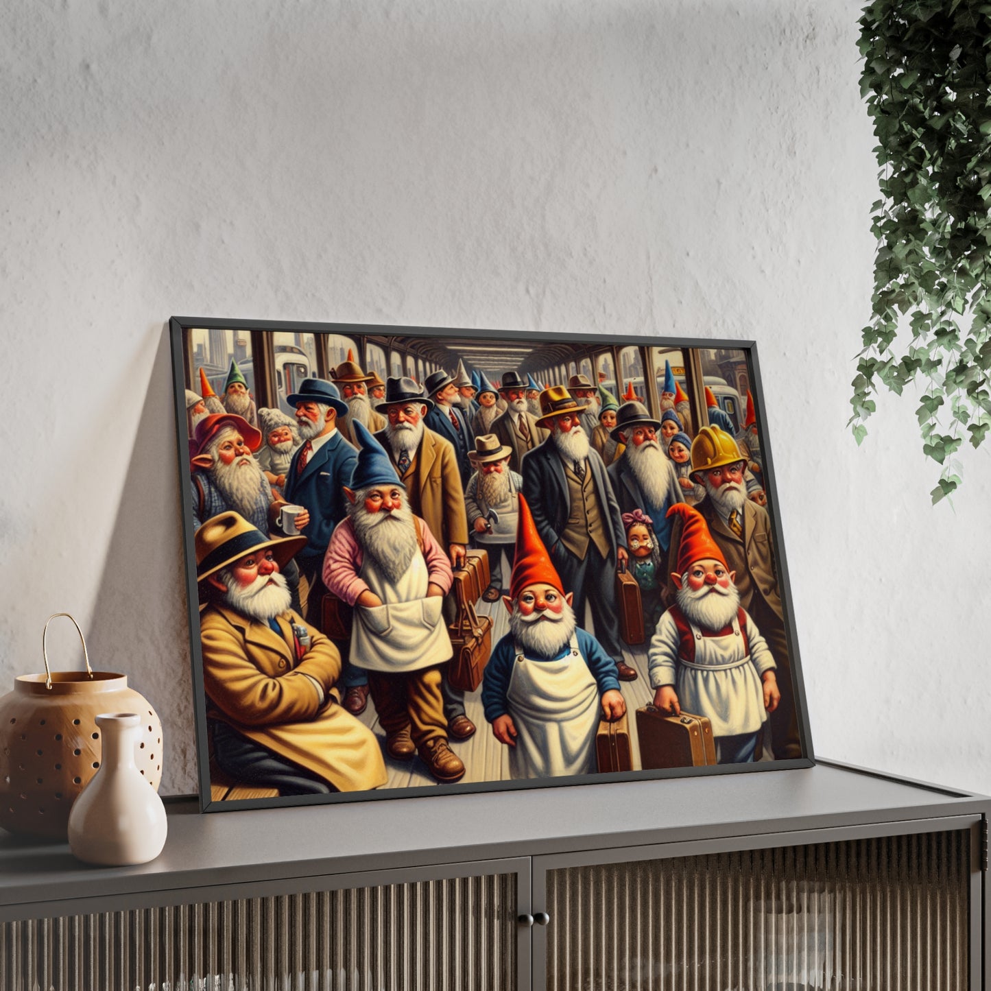 Framed The Gnome-mute Home Poster