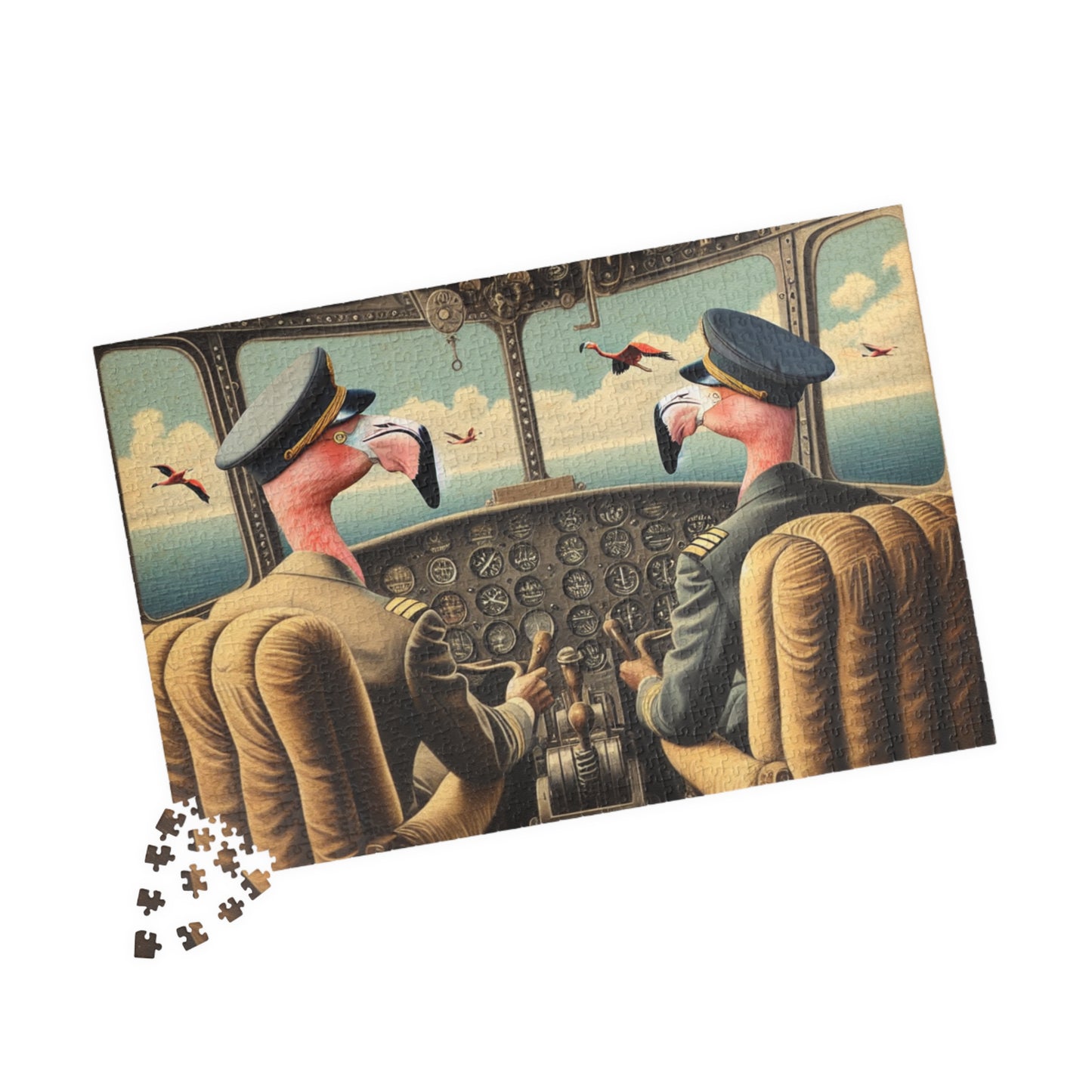 Flamingo Flight Deck Puzzle (110, 252, 520, 1014-piece)