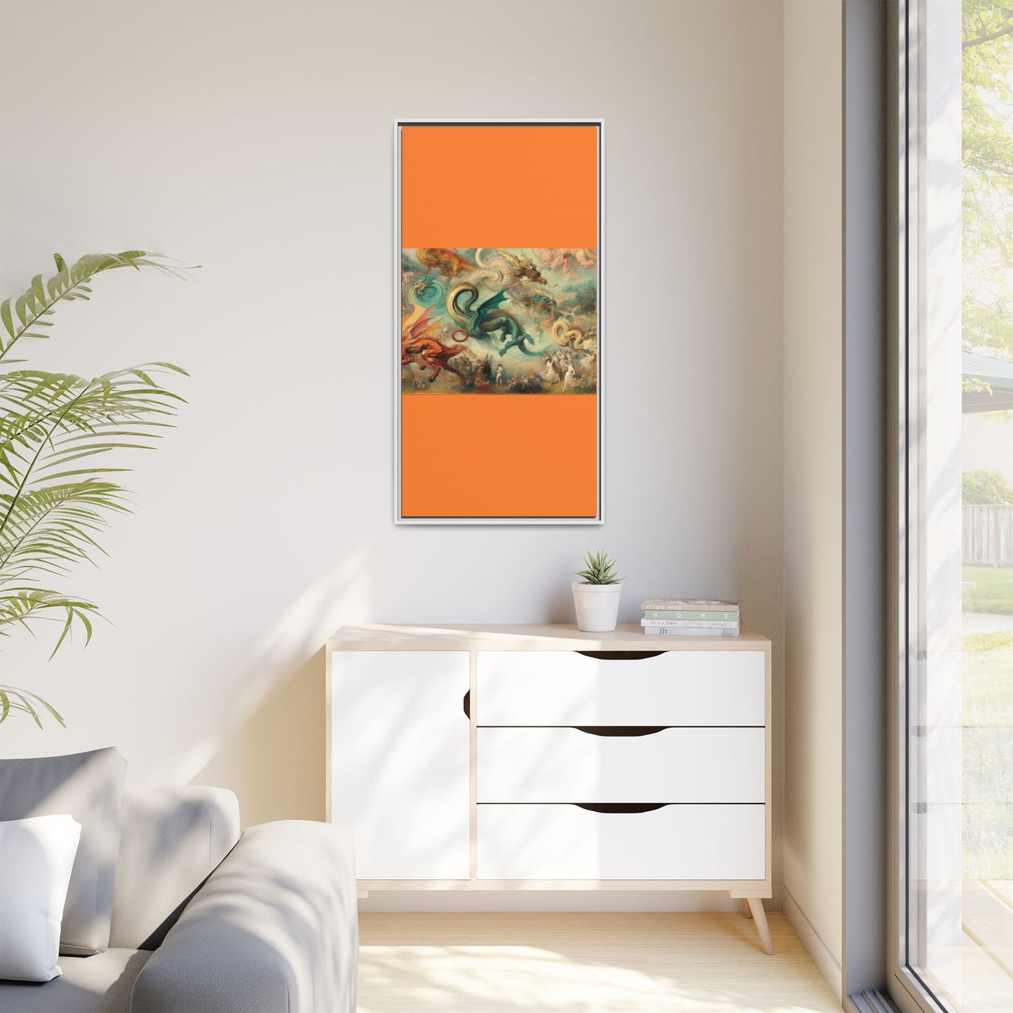 Degas Dreams of Dragons Canvas, Framed (Multi-color)