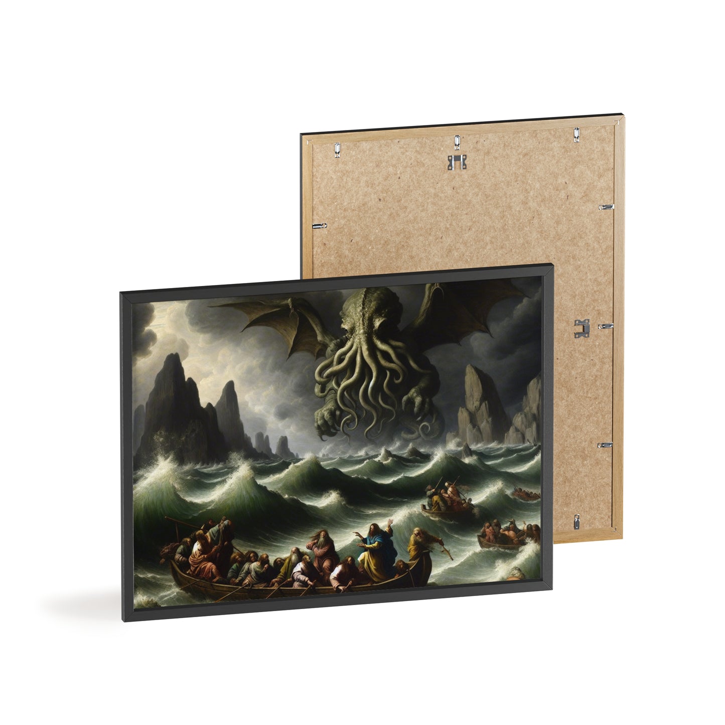 Framed Cthulhu in the Storm Poster