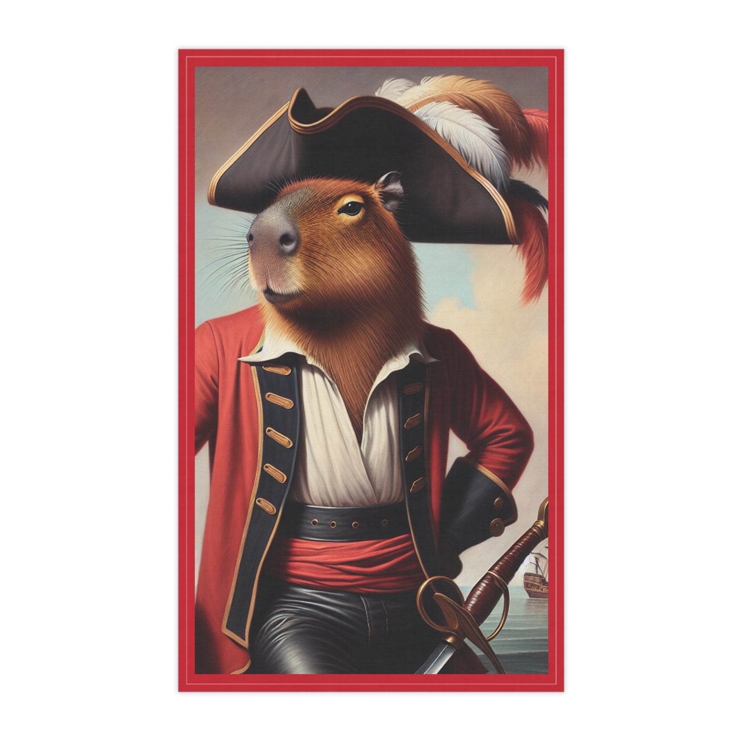 Captain Capybara Tea Towels