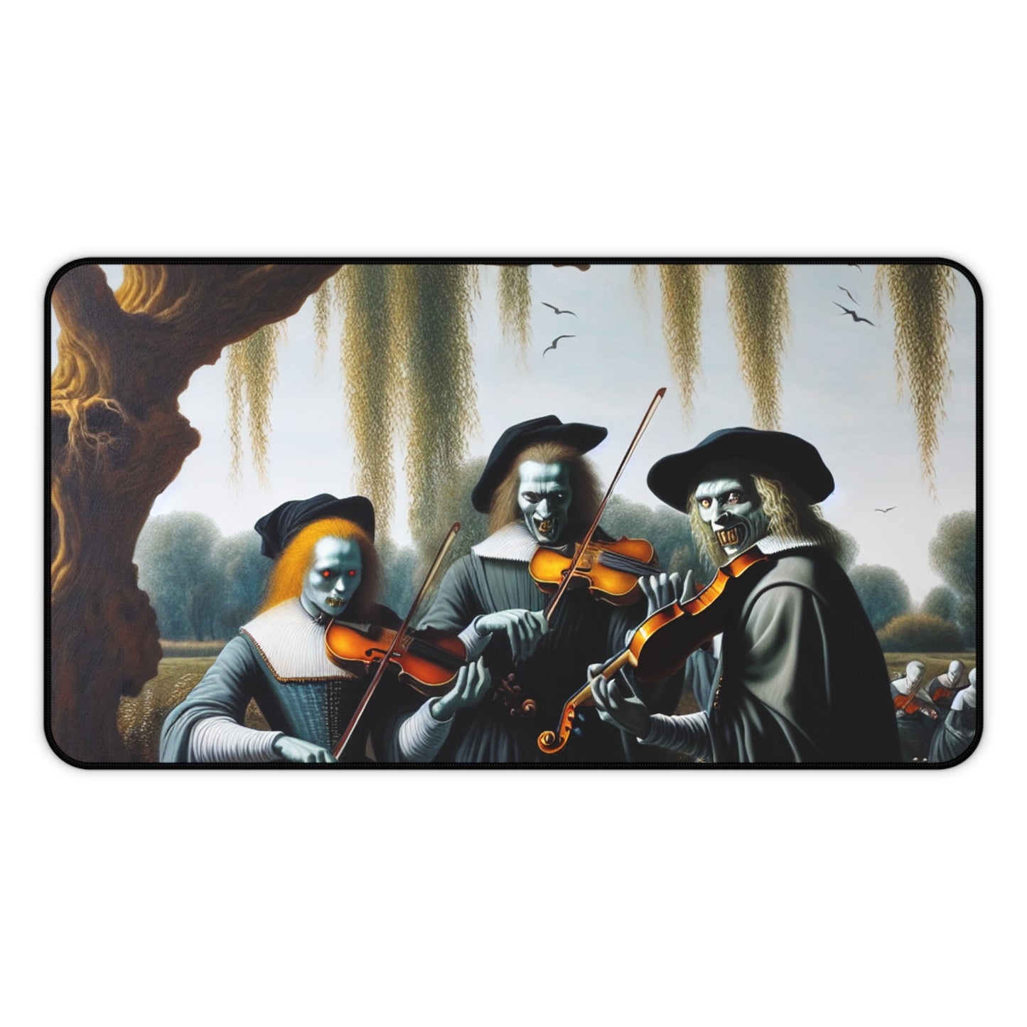 Vermeer's Vampire Violinists Desk Mat