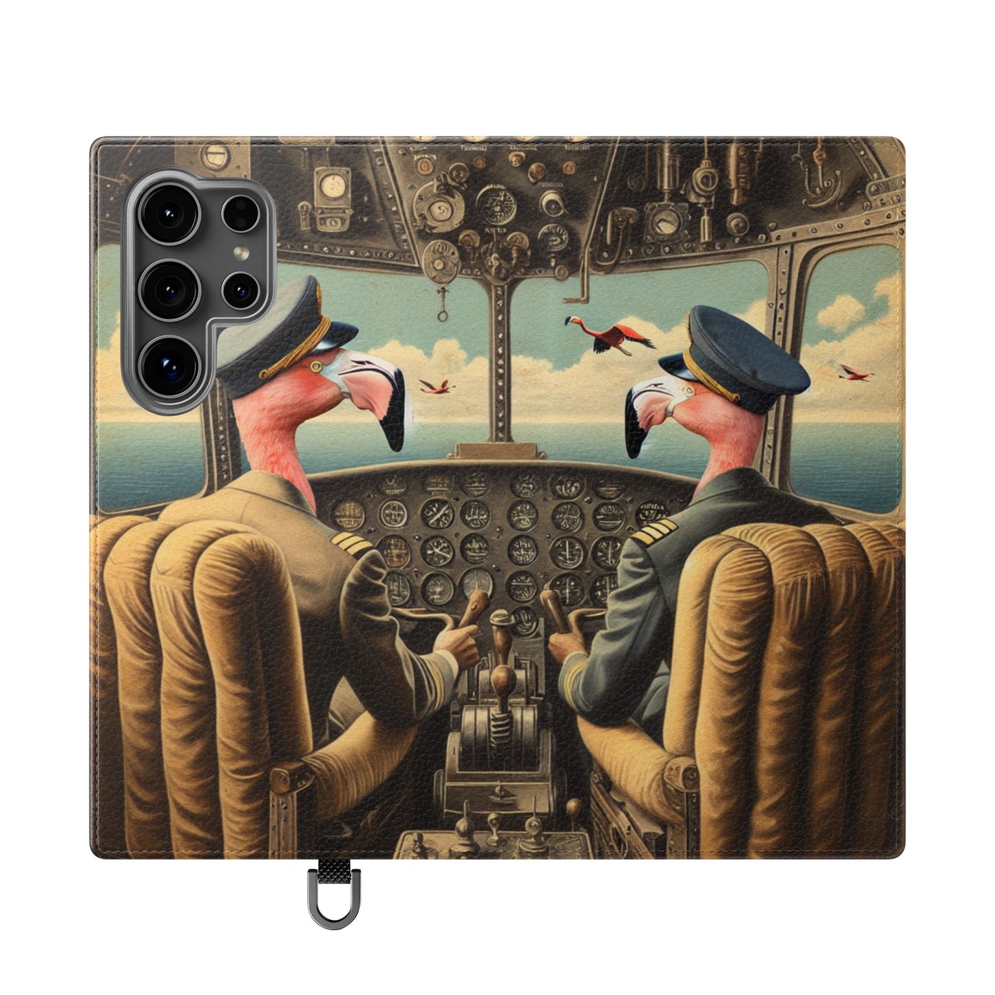 Flamingo Flight Deck Flip Case - iPhone/Galaxy