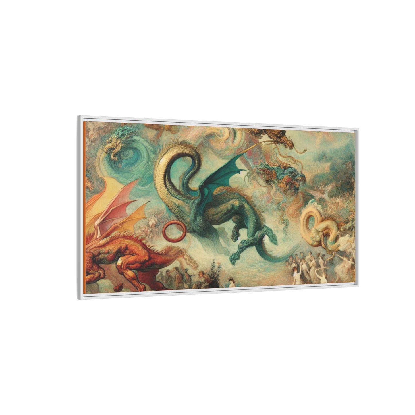 Degas Dreams of Dragons Canvas, Framed (Multi-color)