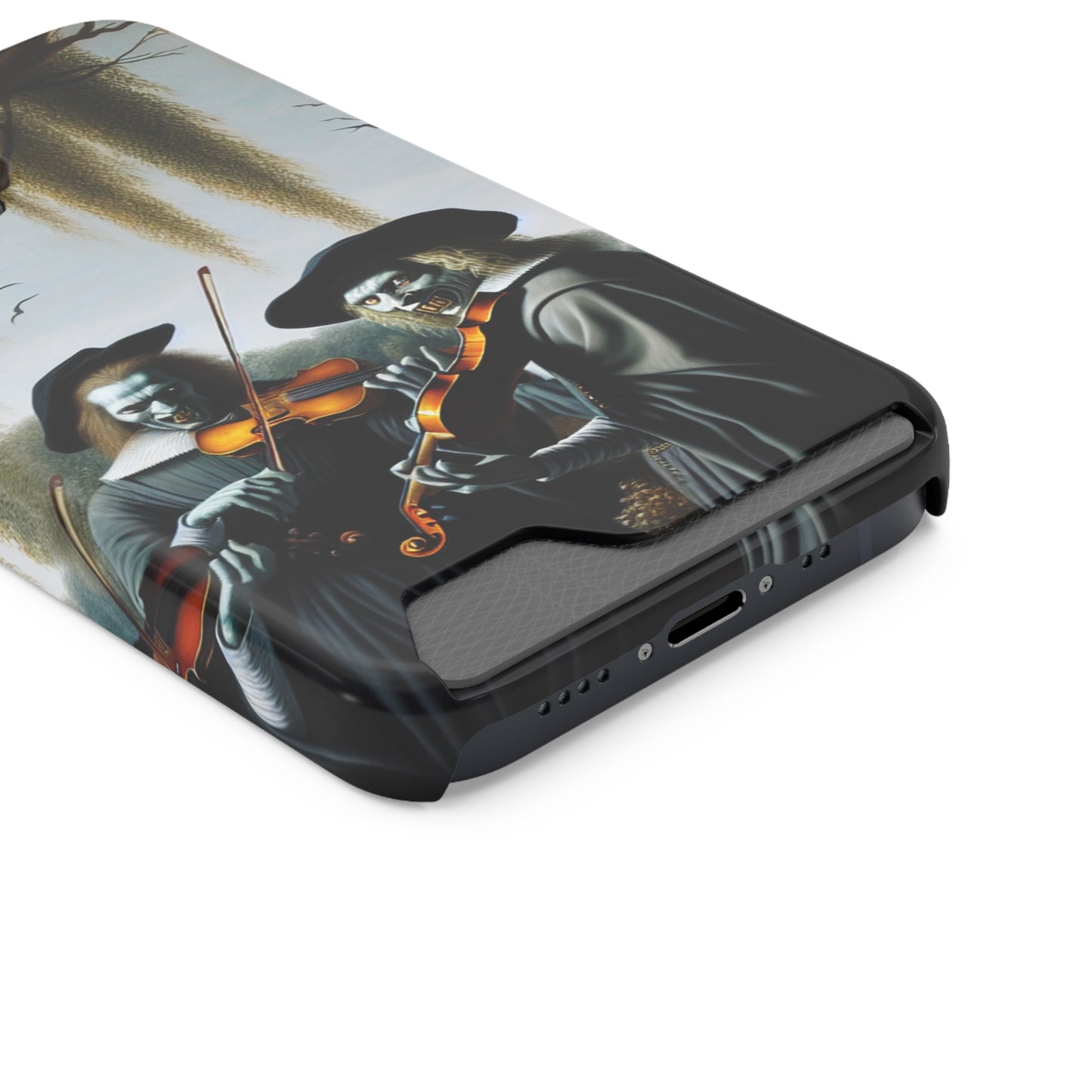 Vermeer's Vampire Violinists Phone Case with Card Holder - IPHONE