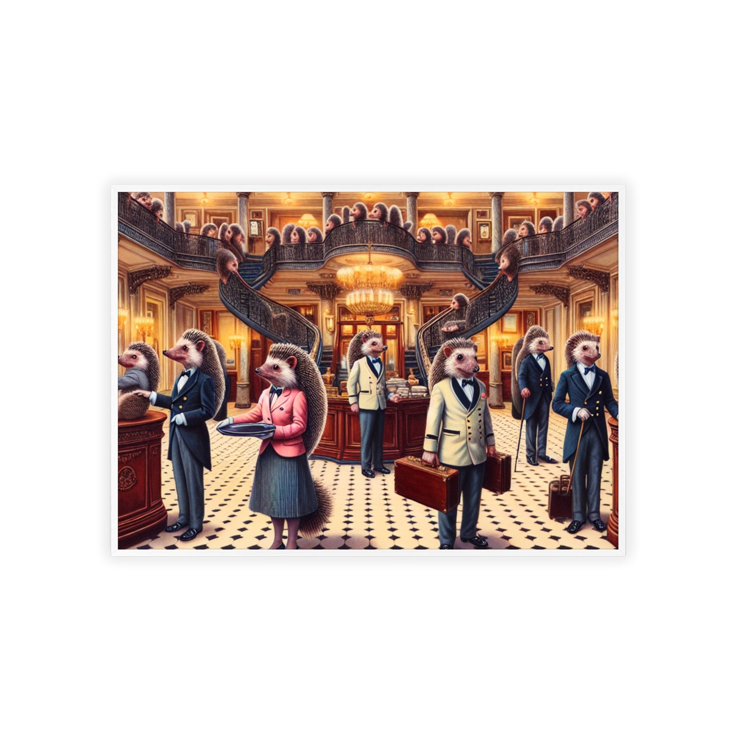 Framed Hedgehog Hotel Poster