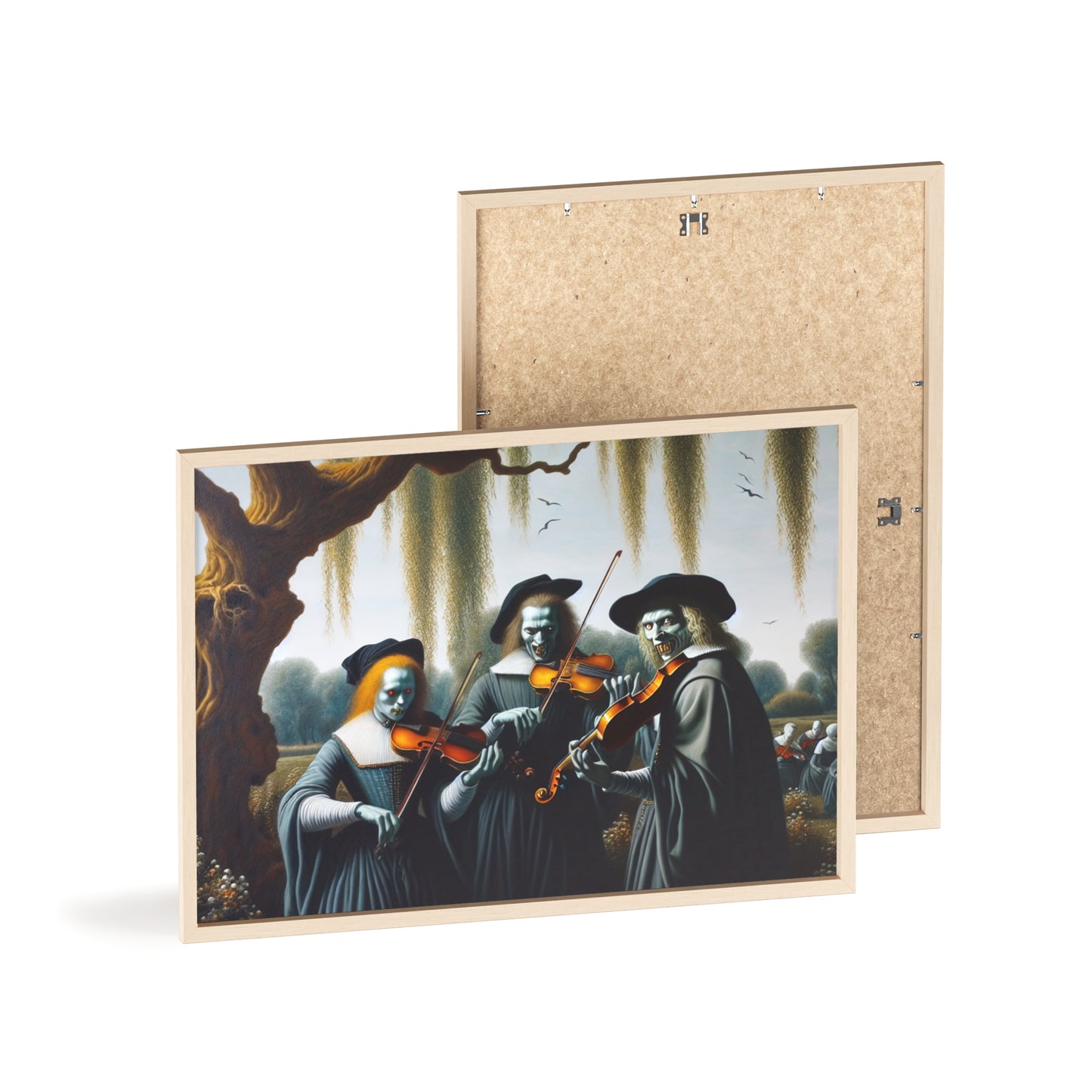 Framed Vermeer's Vampire Violinists Poster