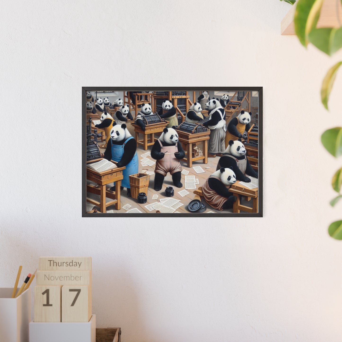 Framed Printing Pandamonium Poster