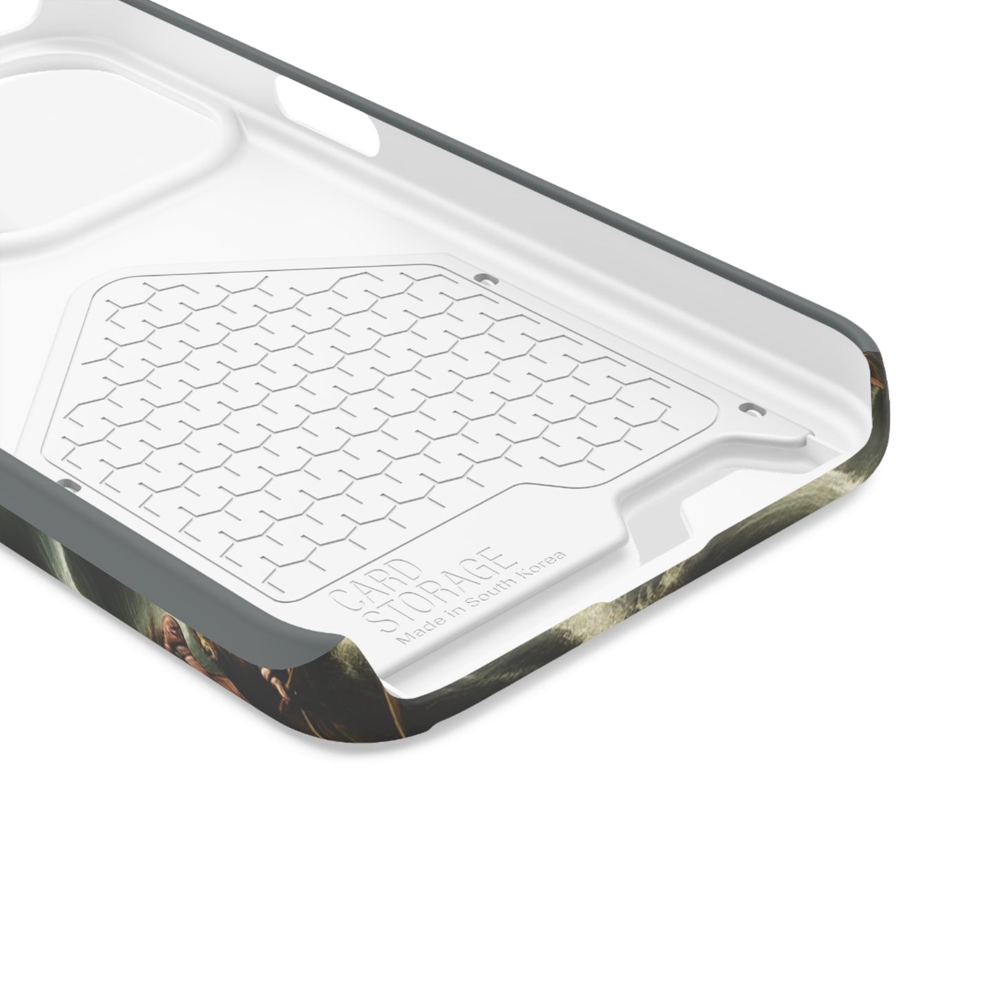 Cthulhu in the Storm Phone Case with Card Holder - IPHONE