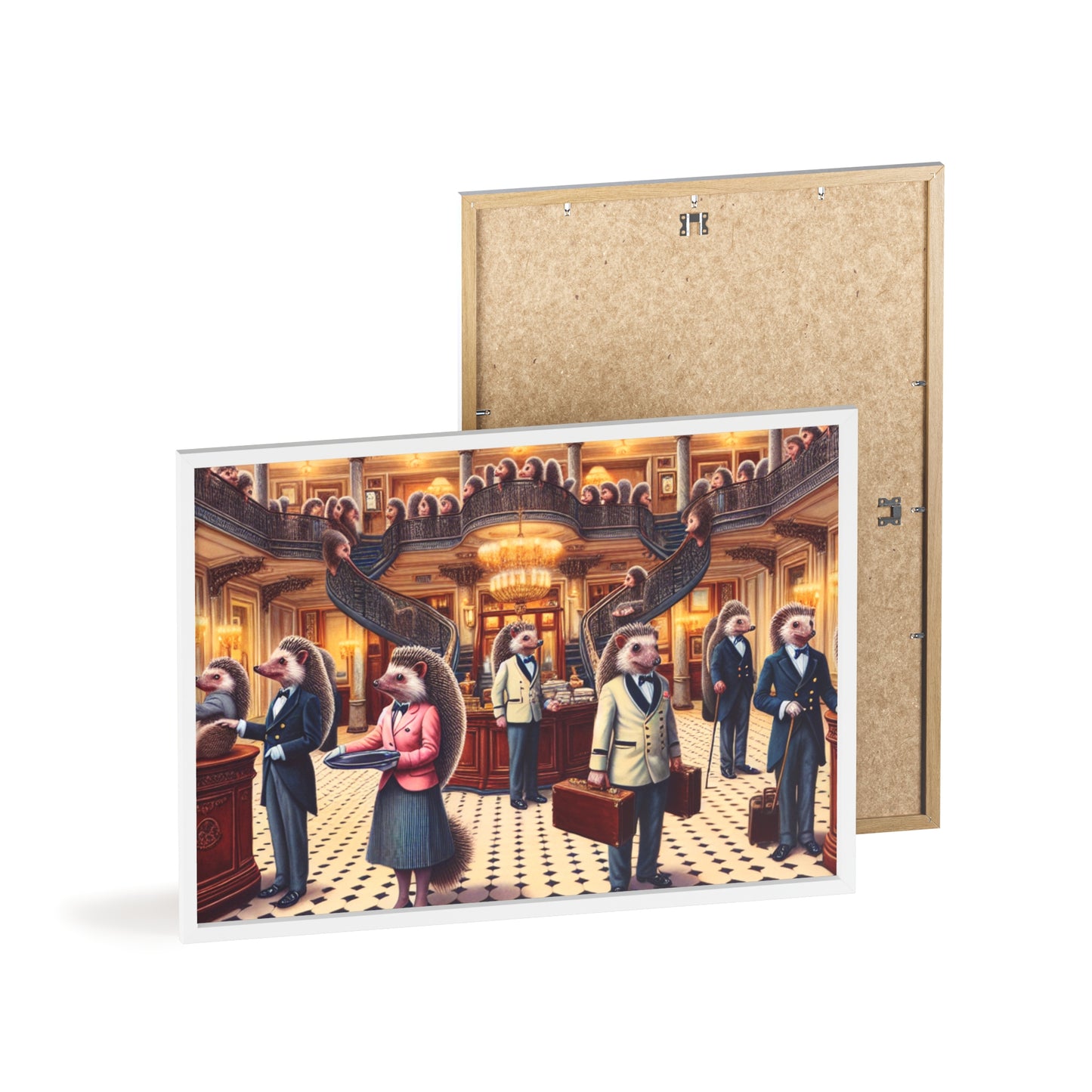 Framed Hedgehog Hotel Poster