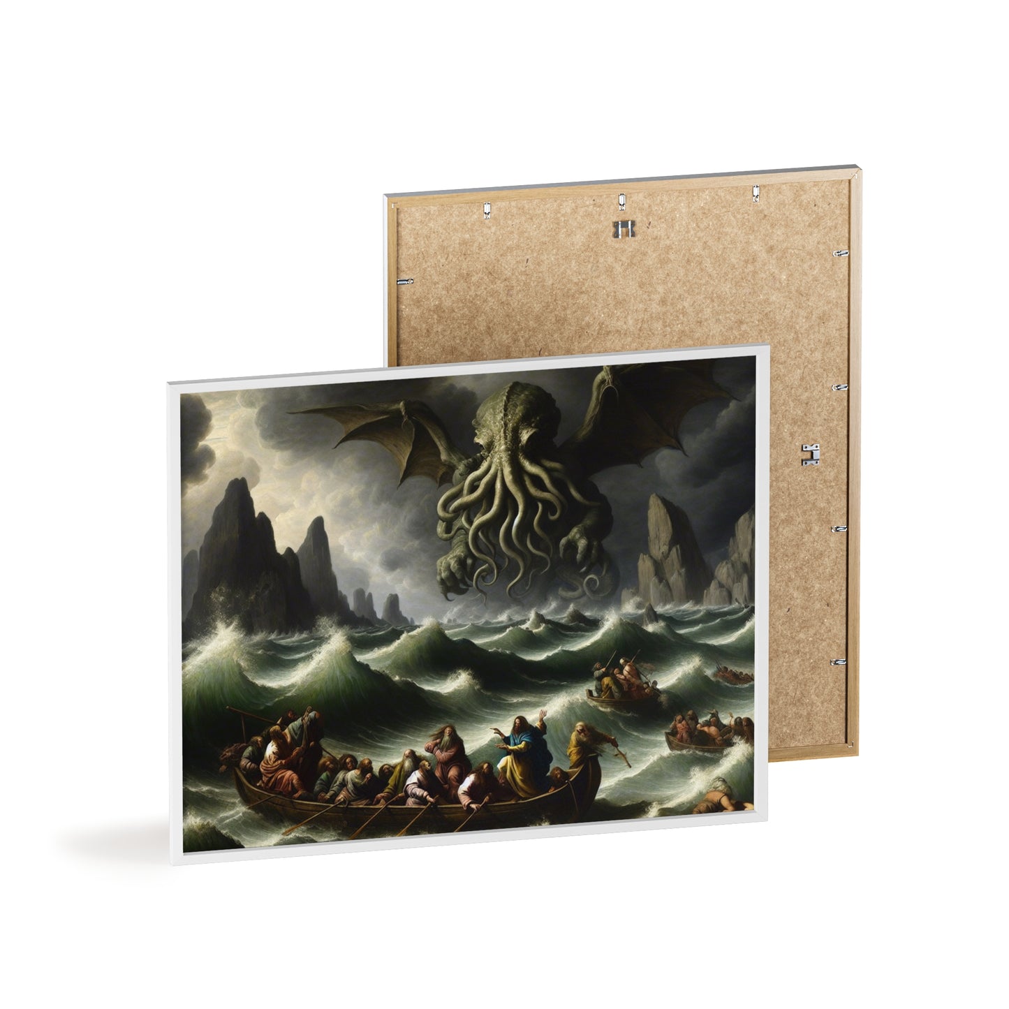 Framed Cthulhu in the Storm Poster