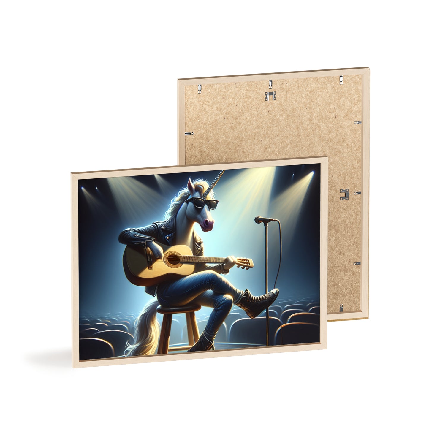 Framed Unicorn Unplugged Poster