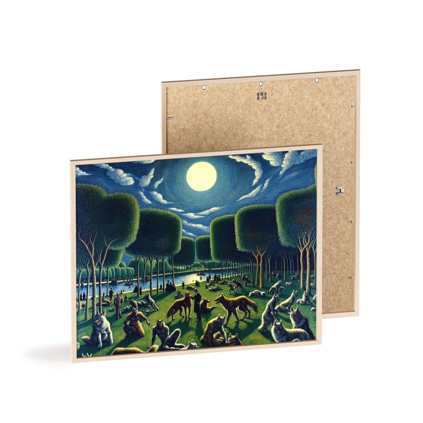 Framed Werewolves at the Waterfront Poster