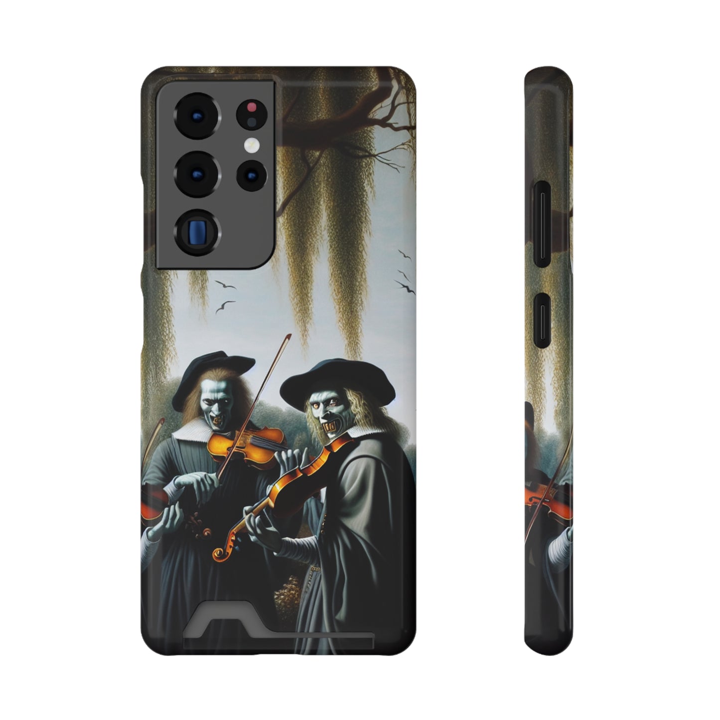 Vermeer's Vampire Violinists Phone Case with Card Holder - GALAXY