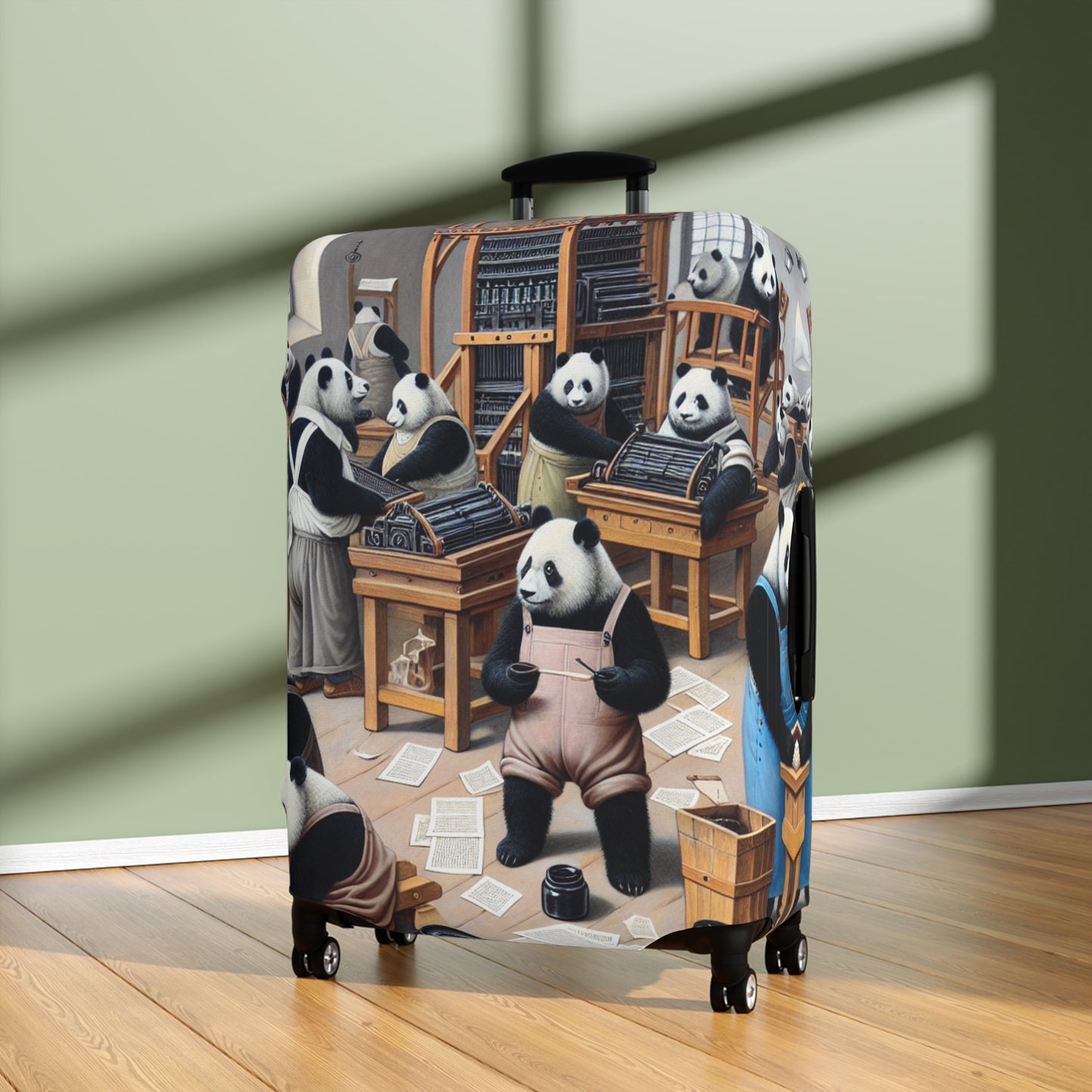 Printing Pandamonium Luggage Cover