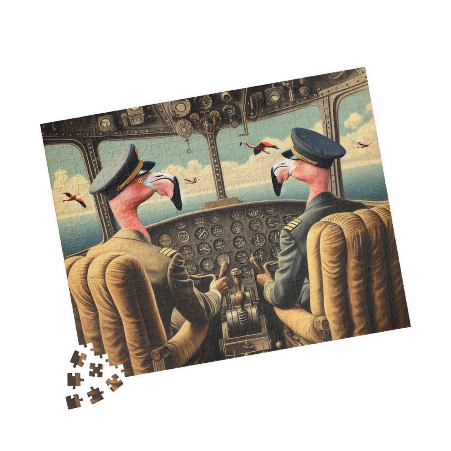 Flamingo Flight Deck Puzzle (110, 252, 520, 1014-piece)