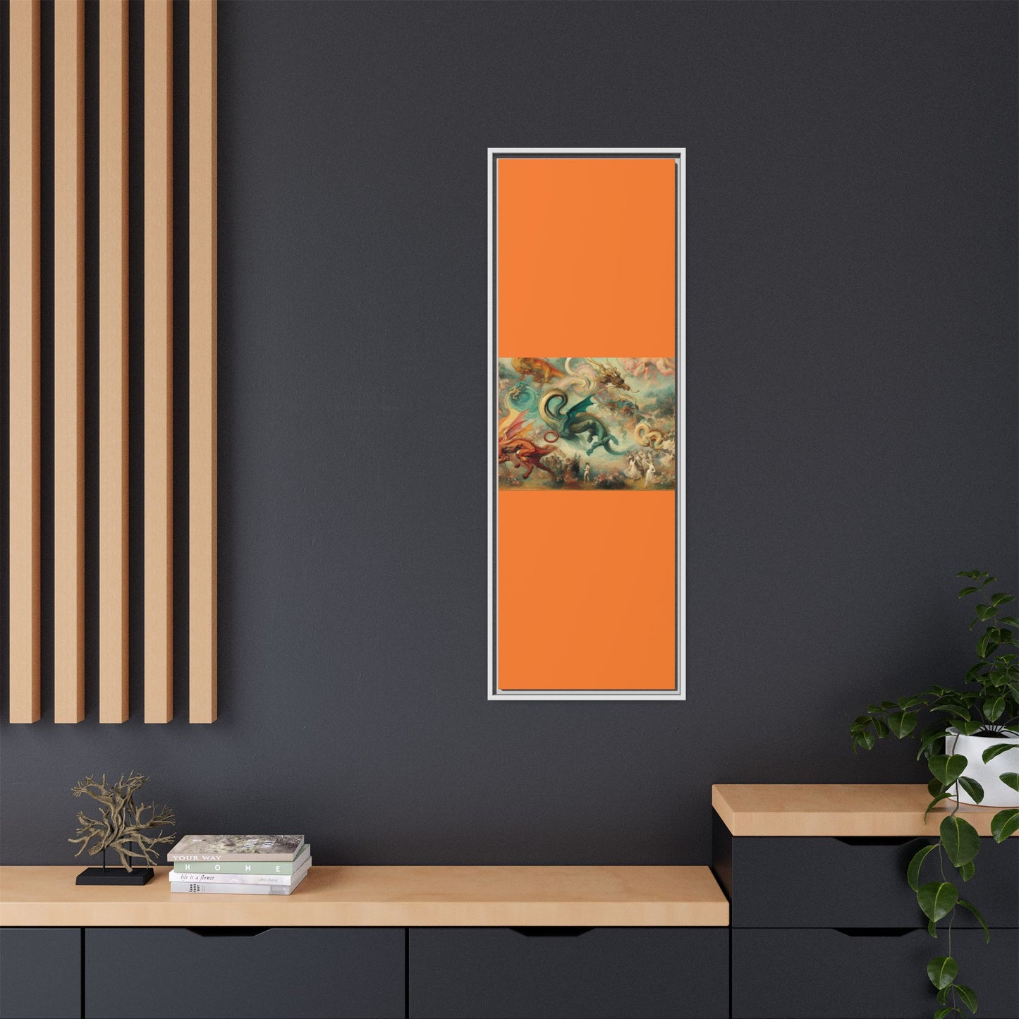 Degas Dreams of Dragons Canvas, Framed (Multi-color)