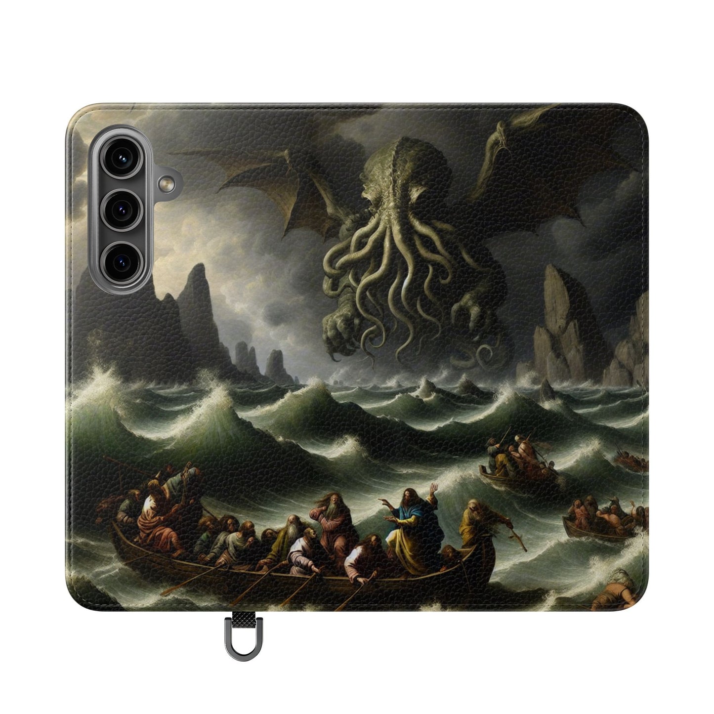Cthulhu in the Storm Flip Cases for iPhones