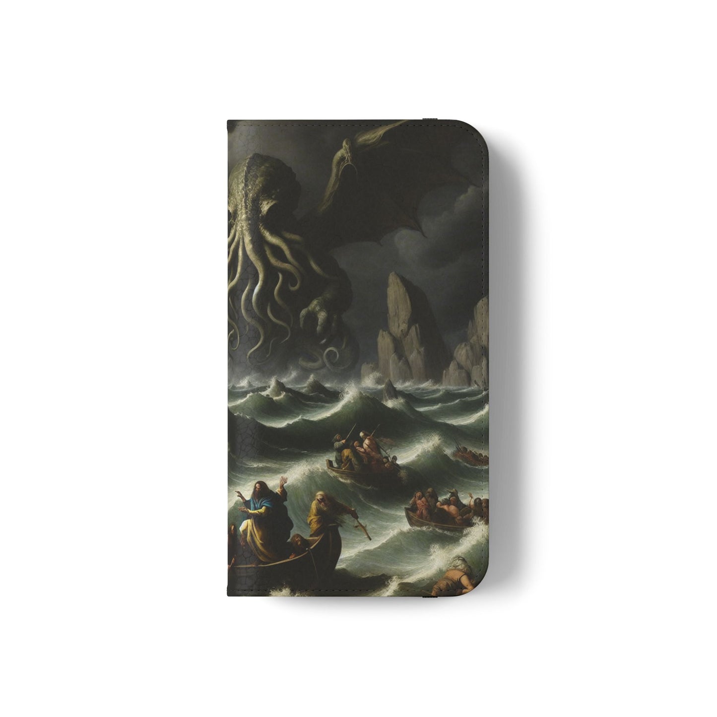 Cthulhu in the Storm Flip Cases for iPhones