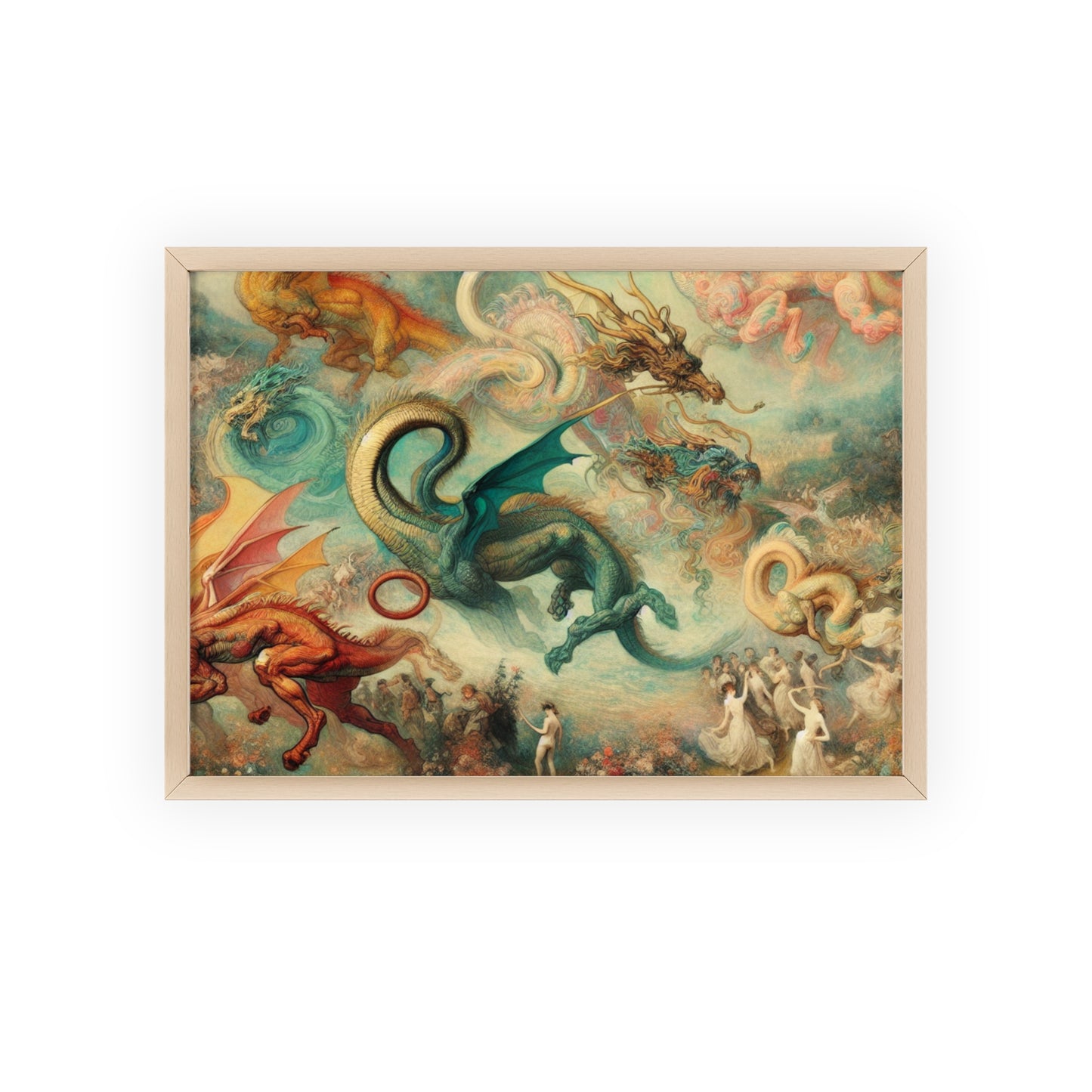 Framed Degas Dreams of Dragons Poster