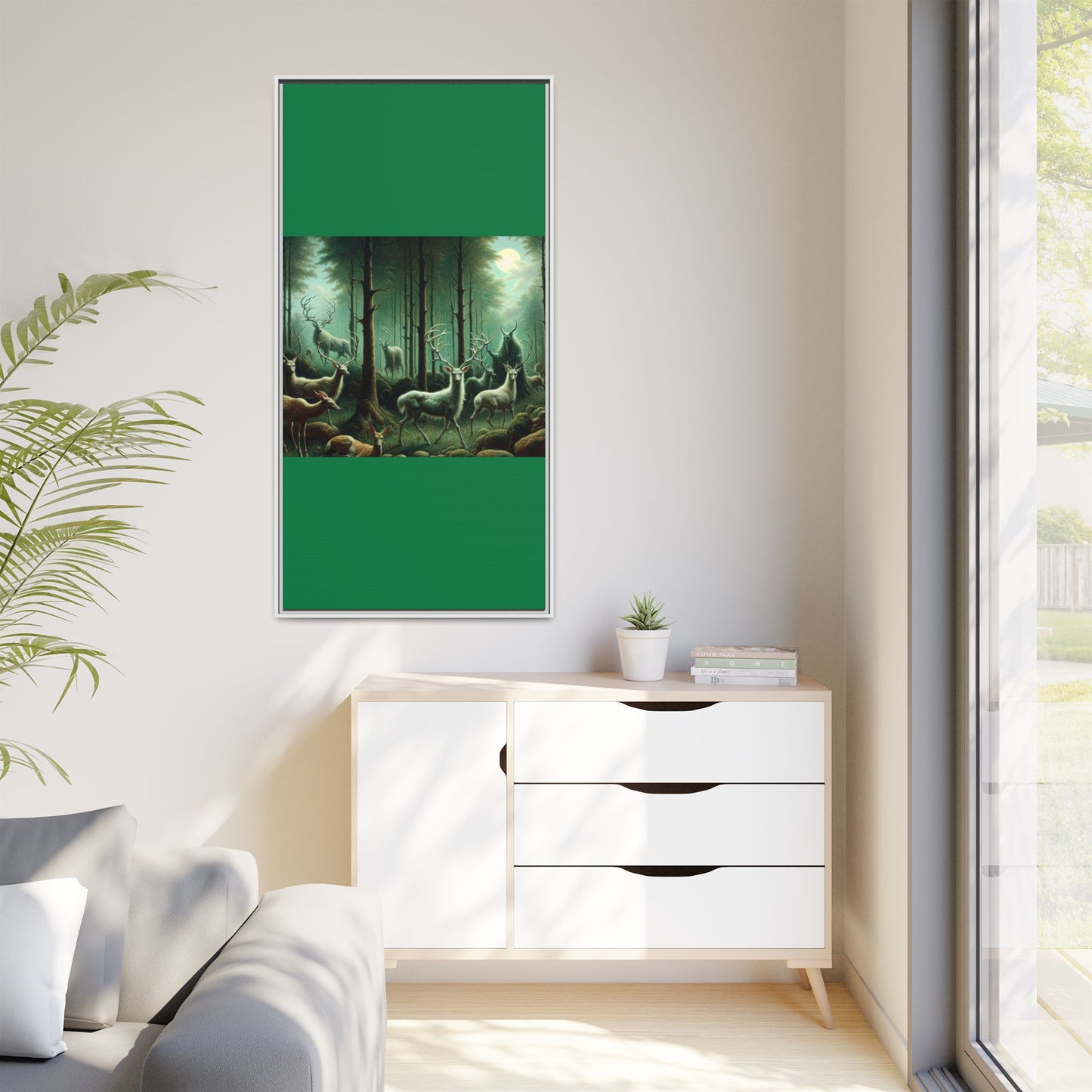 Wendigo Shepherd Canvas, Framed (Multi-color)