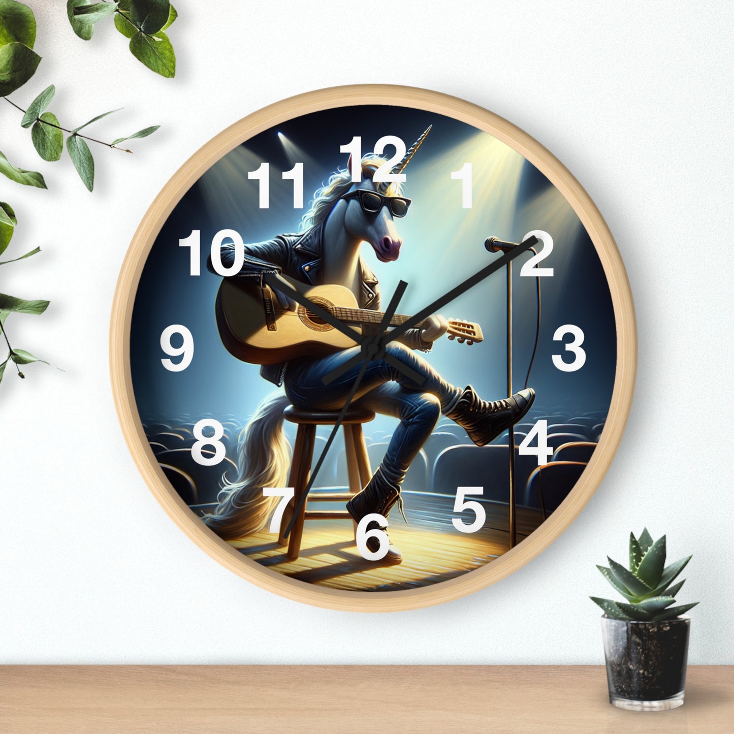 Unicorn Unplugged Wall Clock