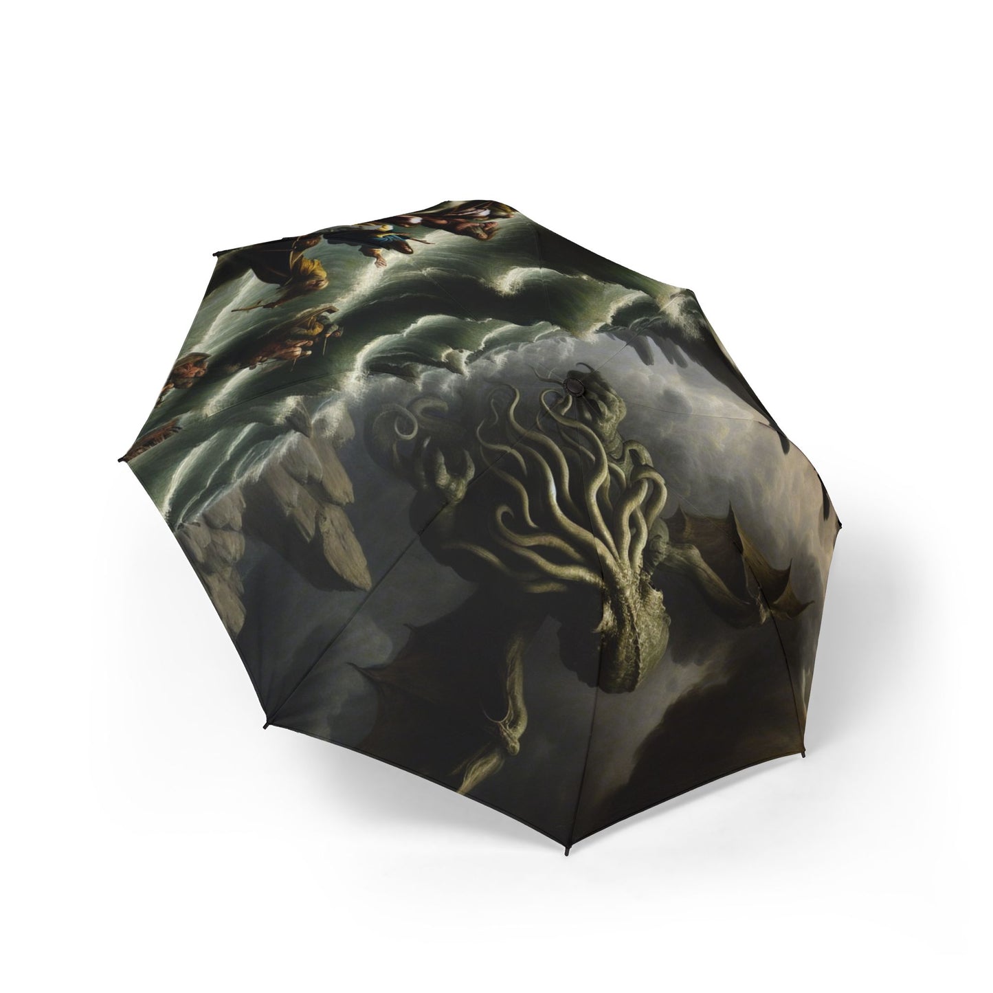 Cthulhu in the Storm Semi-Automatic Foldable Umbrella