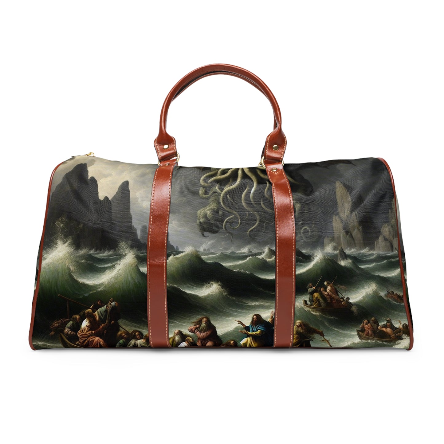 Cthulhu in the Storm Waterproof Travel Bag