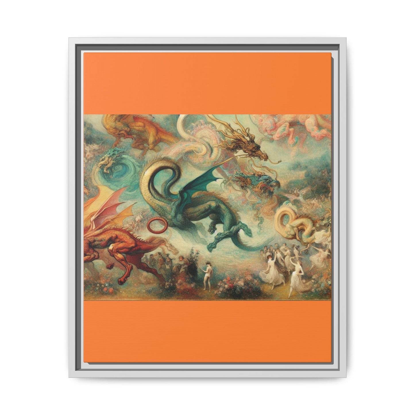 Degas Dreams of Dragons Canvas, Framed (Multi-color)
