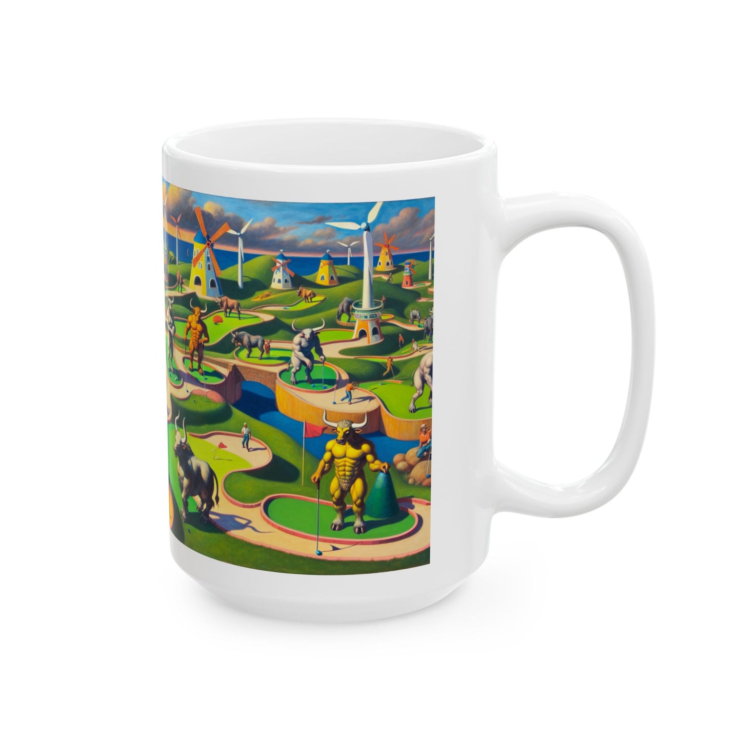 Mini-taur Golf Ceramic Mug