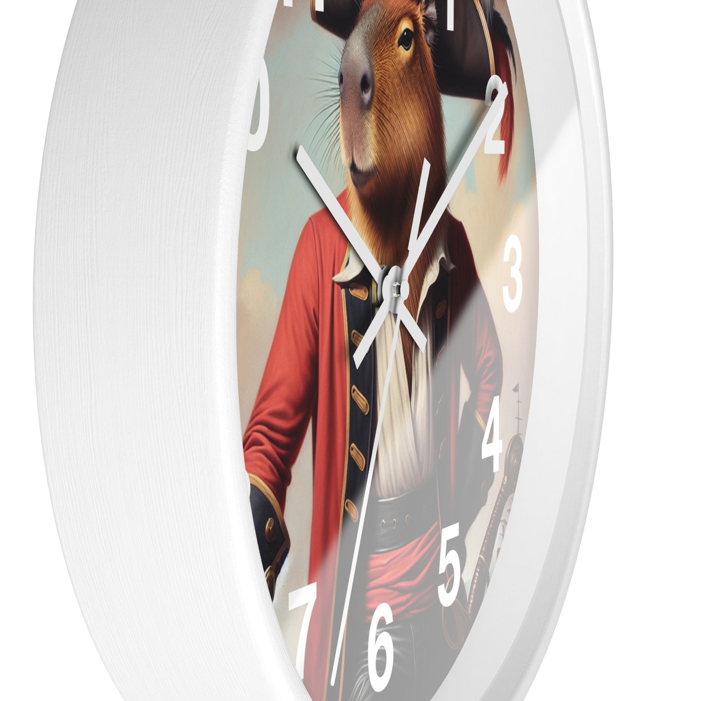 Captain Capybara Wall Clock
