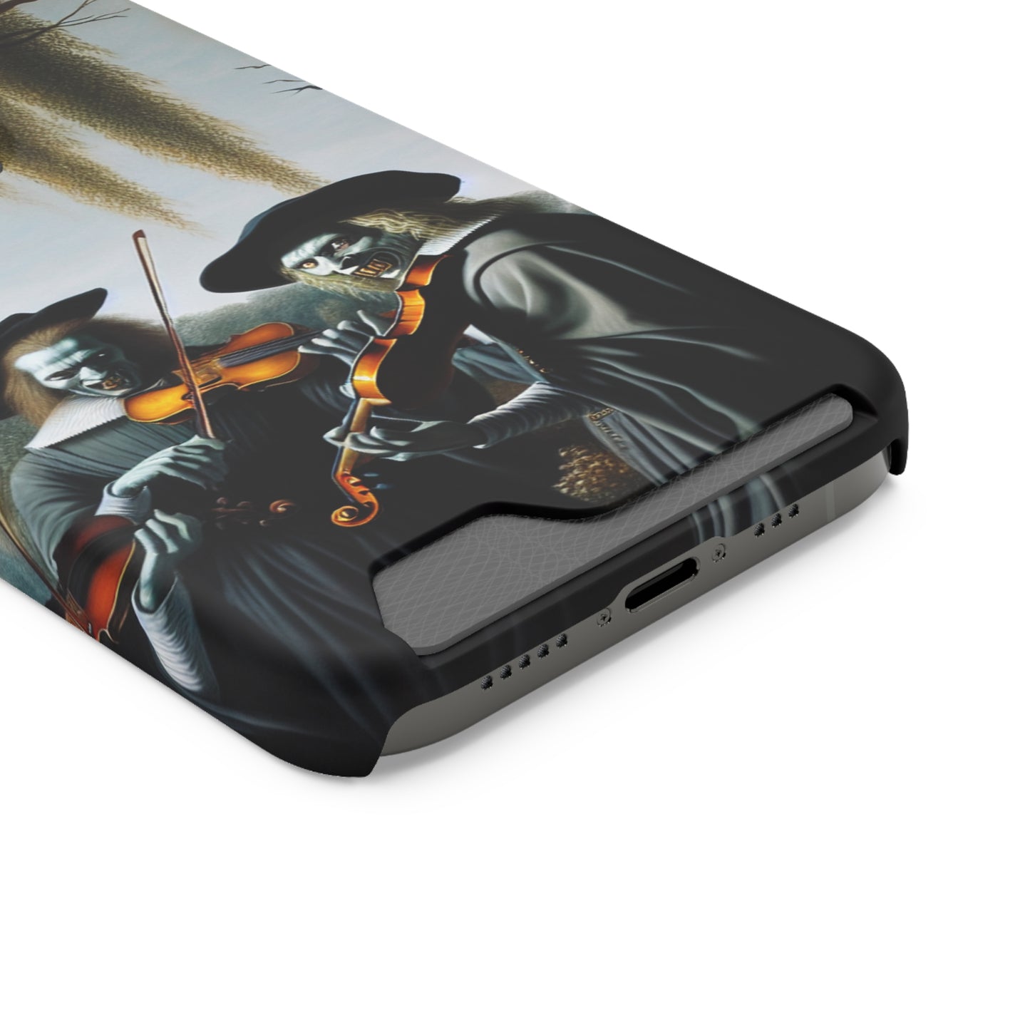 Vermeer's Vampire Violinists Phone Case with Card Holder - IPHONE
