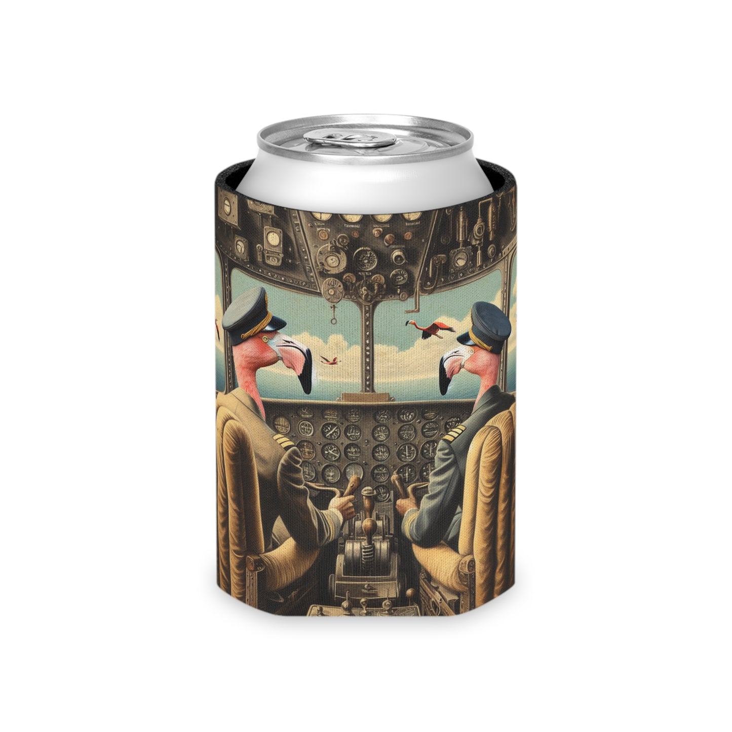 Flamingo Flight Deck Can Cooler