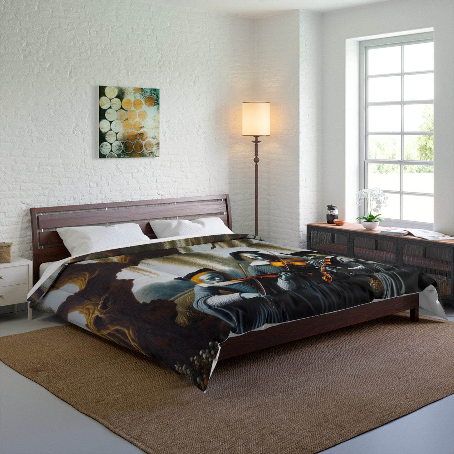 Vermeer's Vampire Violinists Comforter