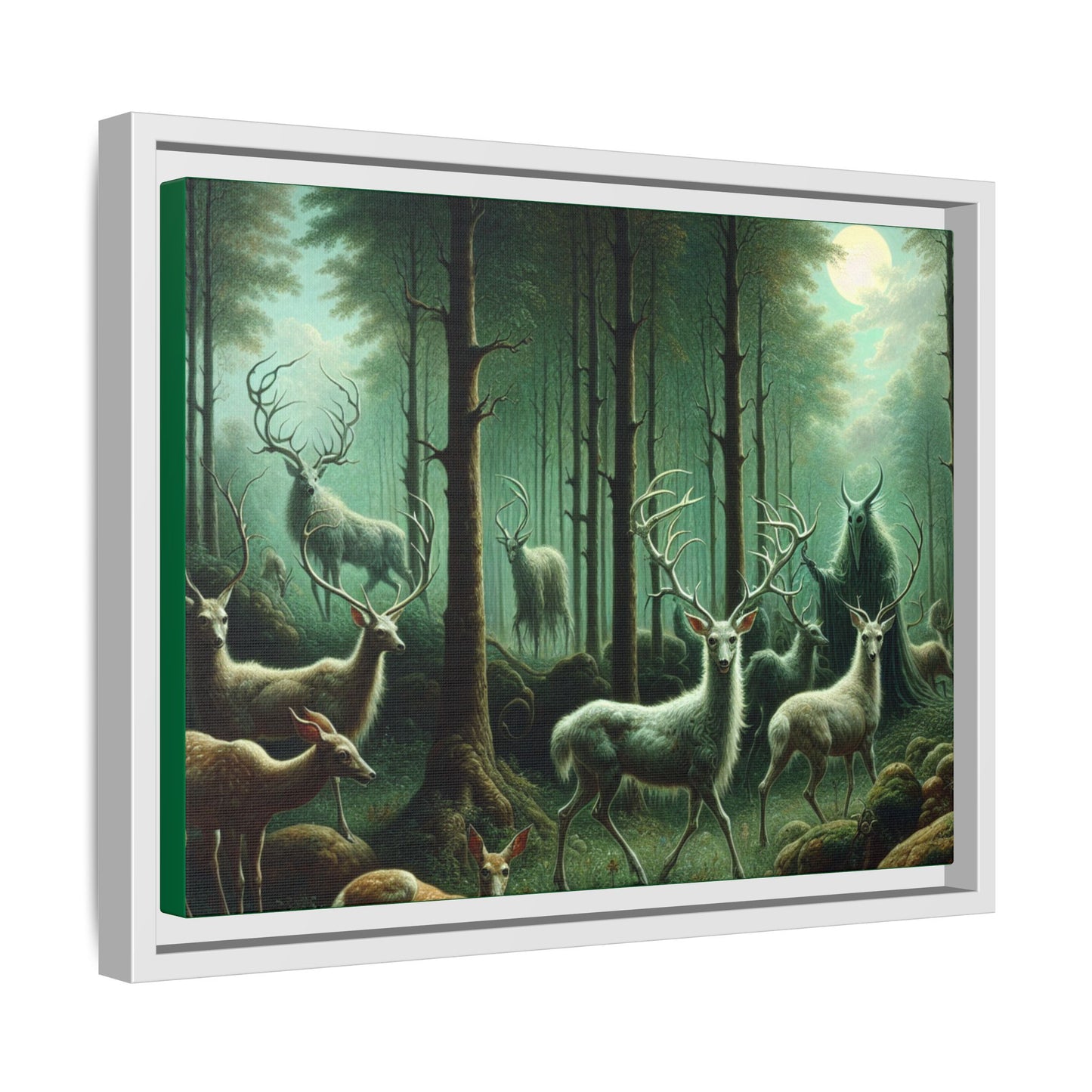 Wendigo Shepherd Canvas, Framed (Multi-color)